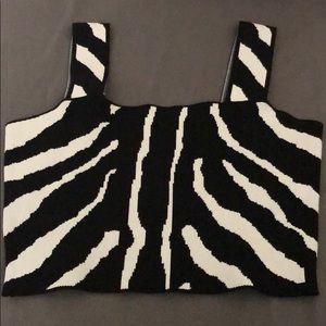 Zebra print crop top!